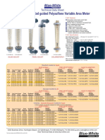 F-451 Series - Rod Guided Polysulfone Variable Area Meter: Blue-White