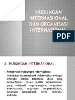HUBUNGAN INTERNASIIONAL DAN ORGANISASI INTERNASIONAL