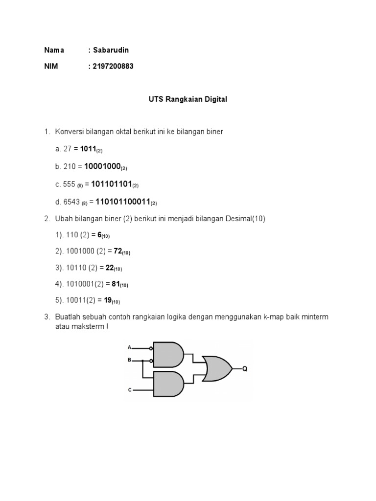 Uts Rangkaian Digital 2197200883 Pdf