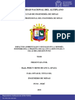 Huanca_apaza_percy_rene, Impactos Ambientales y Sociales en La Mineria Sub