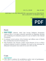 G.R. No. 191109 July 18, 2012 Republic of The Philippines, Represented by The Philippine Reclamation Authority (Pra) vs. City of Paranaque