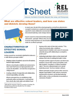 RELMA Characteristics Effective School Leaders Fact Sheet