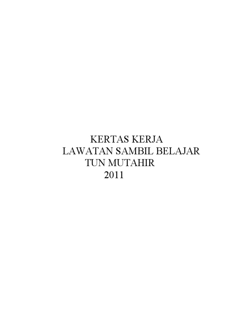 KERTAS KERJA SAINS SUKAN