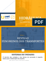 Hidráulica: Propriedades dos fluidos, pressão e manômetros