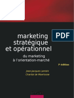 Marketing Stratégique Et Opérationnel: Du Marketing À L'orientation-Marché