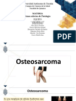 Osteosarcoma: causas, síntomas y fisiopatología