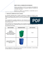 Protocolo - Gestión de Residuos Especiales de COVID-19