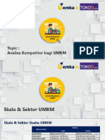 Analisa Kompetitor Bagi UMKM