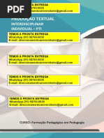 Formação Pedagógica Em Pedagogia 3º a Aprendizagem Baseada Em Problemas (ABP) WhatsApp (91) 98764-0830