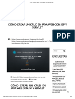 Cómo Crear Un CRUD en Java Web Con JSP y Servlet