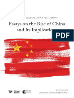 2020-21 WILSON CHINA FELLOWSHIP: Essays On The Rise of China and Its Implications
