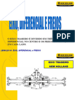 Eixo traseiro, diferencial e freios da New Holland LB90/LB110