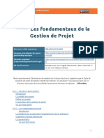 Script de Synthèse MOOC GDP - s1 - Fondamentaux de La Gestion de Projet - Public