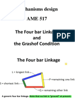 Mechanisms Design L 2-4 The Fourbar Linkage and The Grashof Condition