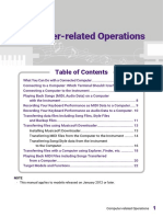 Computer-Related Operations: - This Manual Applies To Models Released On January 2012 or Later