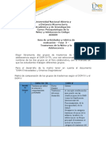 Matriz de Los Grupos de Trastornos