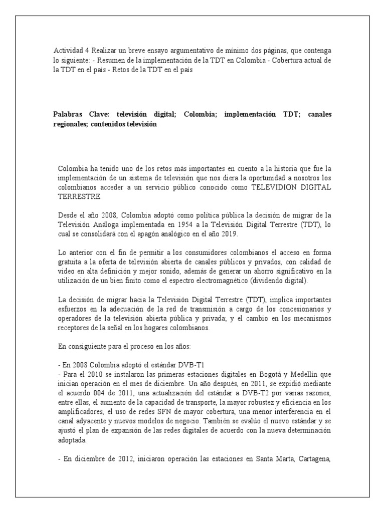 Televisión Digital Terrestre  RTVC Sistema de Medios Públicos