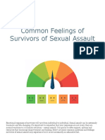 Common Feelings of Survivors of Sexual Assault
