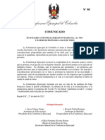 Comunicado Paro Nacional