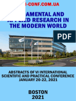 Fundamental and Applied Research in The Modern World 20 22.01.21