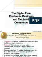 The Digital Firm: Electronic Business and Electronic Commerce The Digital Firm: Electronic Business and Electronic Commerce