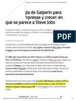 La Estrategia de Galperin para Comprar Empresas y Crecer - en Qué Se Parece A Steve Jobs