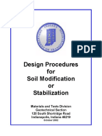 Design Procedures For Soil Modification or Stabilization