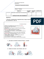 Evaluación Comprensión Lectora Dº EXP