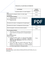 Estructura de La Clase para Los Debates