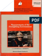 Measurements of The Firefighting Environment