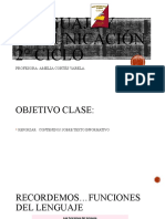 Lenguaje y Comunicación 2° Ciclo Clase 17 Marzo