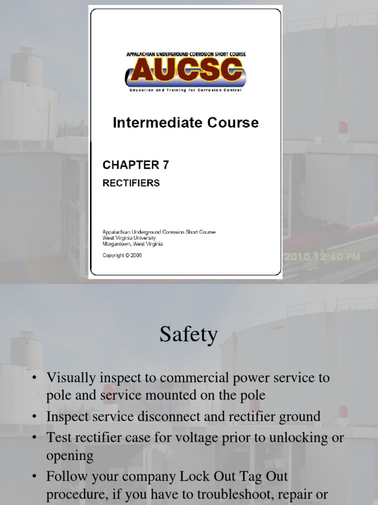 DC Rectifier Maintenance Guidelines | PDF | Rectifier | Power (Physics)