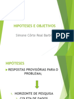 4 - Hipóteses e Objetivos