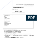 2016 - 1 Examen Nacional de Finanzas I Iads-034 Iad-034