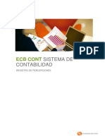 Registro y funcionalidad de percepciones en el sistema de contabilidad ECB CONT