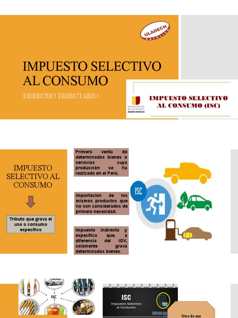Impuesto Selectivo Al Consumo PDF Bienes Impuestos