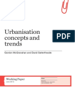 Urbanisation Concepts and Trends: Working Paper