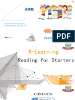 K-Learning Reading For Starters