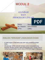 Aljabar Aljabar Dan Program Linear