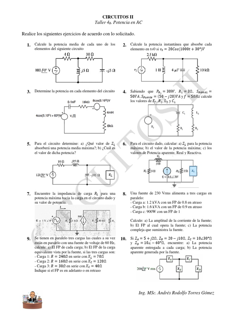Potencia en Circuitos de AC | PDF | Energia electrica | Electricidad