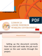 Lesson 24: Adobe Indesign Working Environment