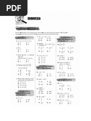 Latihan Objektif Bab 1 Indeks Pdf