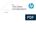 HP t638 Thin Client Support Considerations Manual