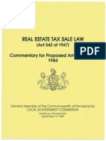 Real Estate Tax Sale Law - Task Force Report, September 1984