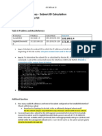 Subnet ID Calculation Exercises and Answers