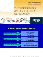 Derechos de Primera Segunda y Tercera Generación | PDF