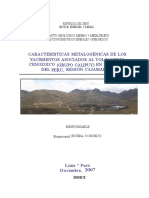 word Caracteristicas metalogenicas yacimientos volcanismo cenozoico Region Cajamarca
