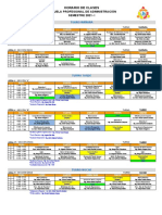 Horario 2021 - I