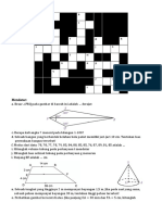 TTS Math Kelas 9 - Soal Kesebangunan & Volume