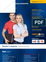 Informator 2011 - Studia I Stopnia - Wyższa Szkoła Bankowa W Poznaniu